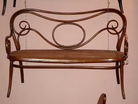 antiquariato: Beech wood sofa, Thonet, 3 sits