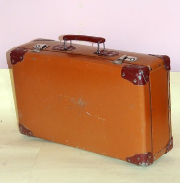 antiquariato: Brown suitcase
