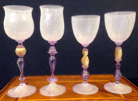 antiquariato: Murano glass wisteria watermark