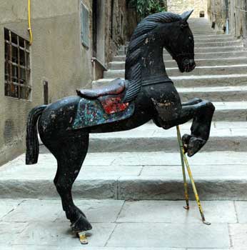 antiquariato: Couple of back horses