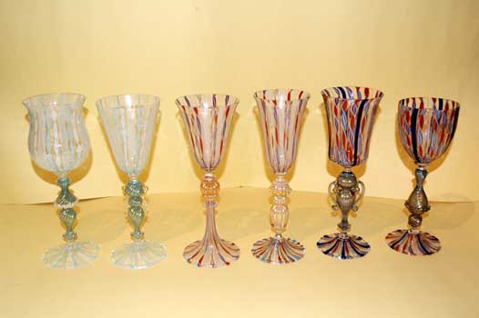 antiquariato: Goblets of Murano, zanfirici