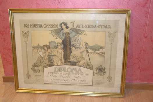 antiquariato: Picture of certificate
