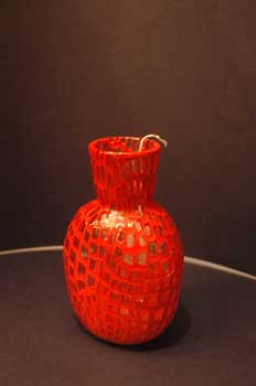 antiquariato: Eyes vase, Murano glass
